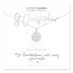 Life Charms St Christopher Will Keep You Safe Necklace