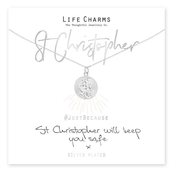Life Charms St Christopher Will Keep You Safe Necklace