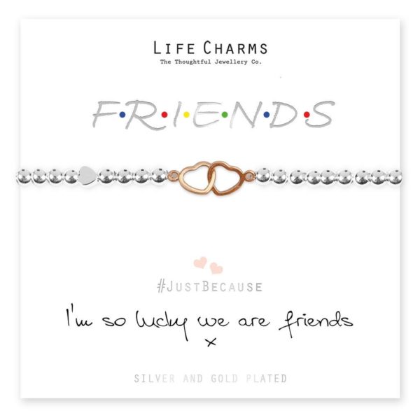 Life Charms I Am So Lucky We are Friends Bracelet