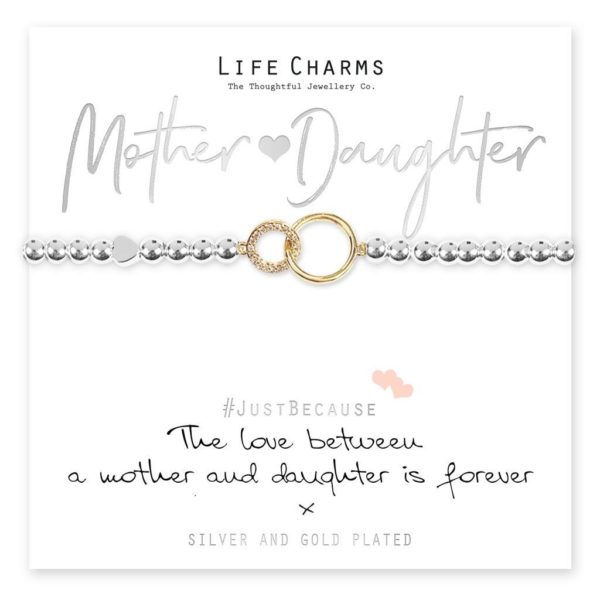 Life Charms The Love Between A Mother And Daughter Is Forever Bracelet