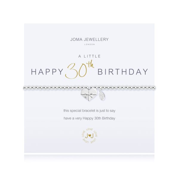 Joma Jewellery a little 30th Birthday bracelet