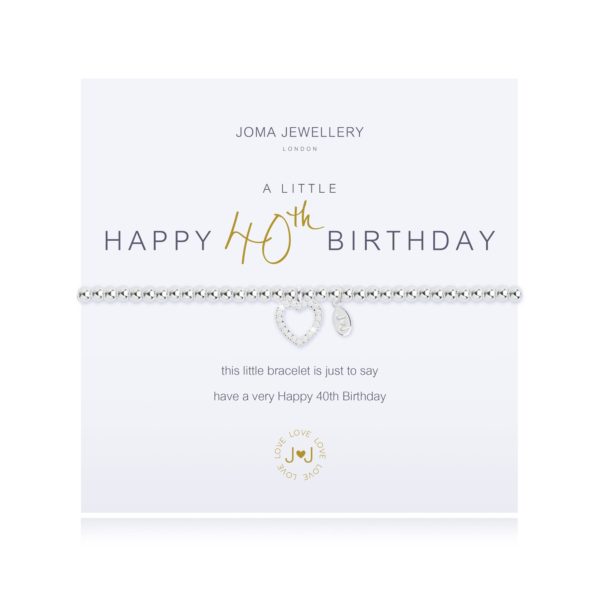 Joma Jewellery a little 40th Birthday bracelet - Image 2