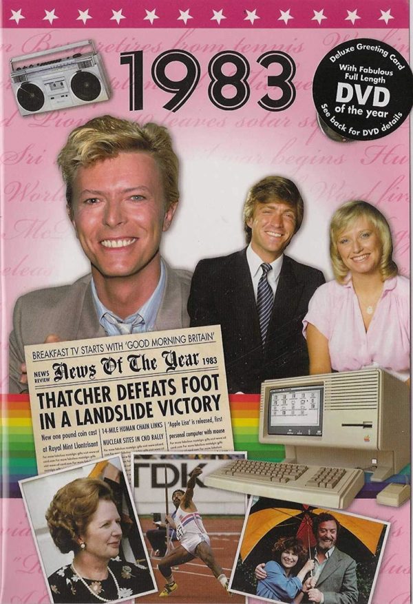 DVD and Greeting Card in one; Showcasing 1983. 40th Birthday Gift