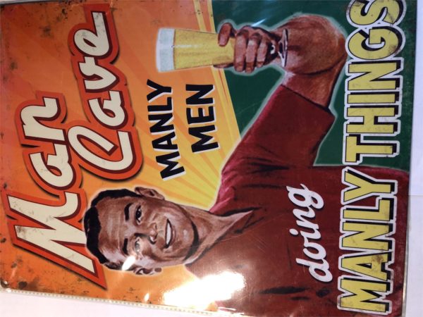 Metal wall sign- Man Cave (small)