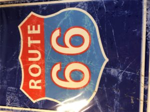 Metal wall sign - Route 66 USA (Large)