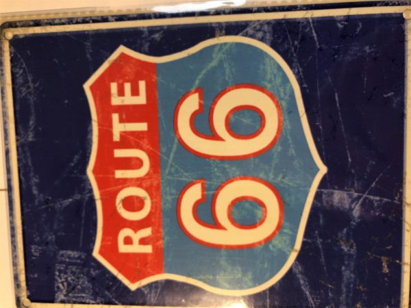 Metal wall sign - Route 66 USA (Small)