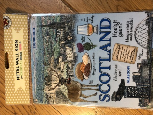 Metal wall sign - Scotland (Large)