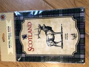Metal wall sign - Scotland Stag (Large)