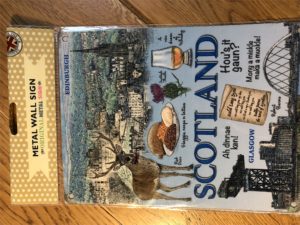 Metal wall sign - Scotland (Small)