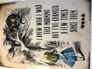 Metal wall sign- Alice In Wonderland (Large)