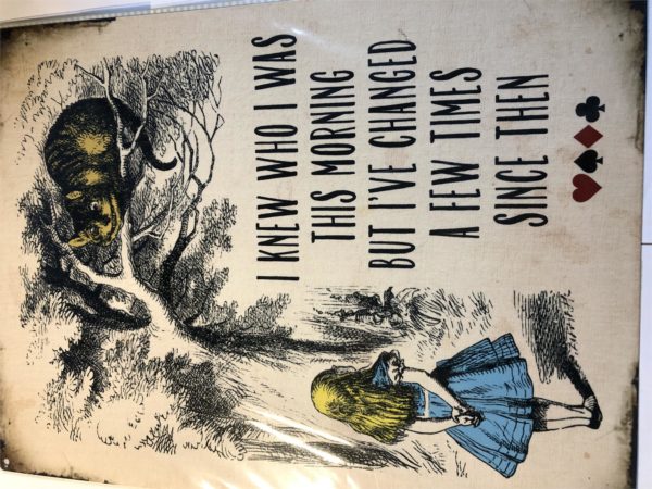 Metal wall sign- Alice In Wonderland (Large)