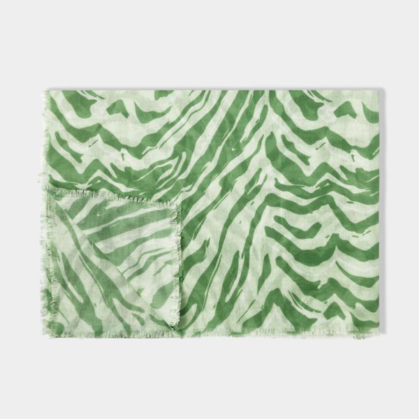 Katie Loxton Zebra Scarf in Green