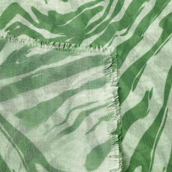 Katie Loxton Zebra Scarf in Green - Image 2