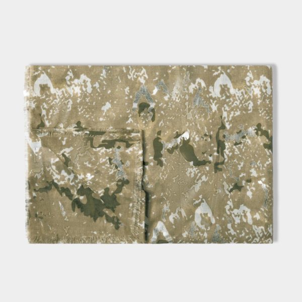 Katie Loxton Abstract Animal Scarf in green & silver