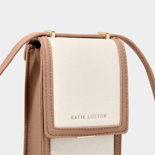Katie Loxton Amalfi mobile phone bag in white