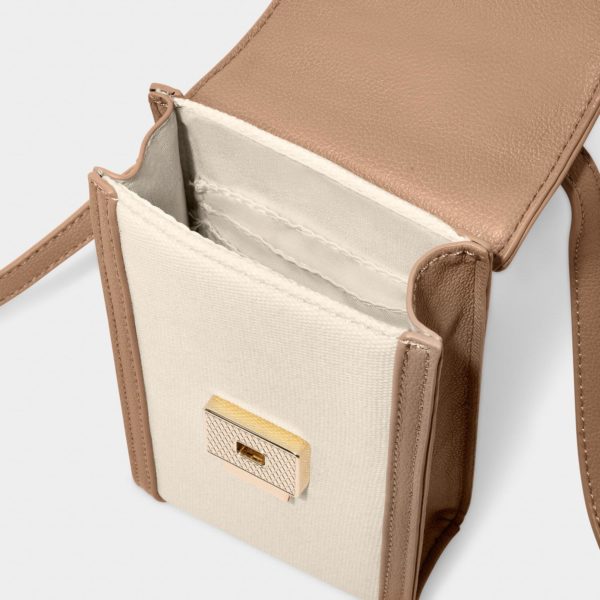Katie Loxton Amalfi mobile phone bag in white - Image 2