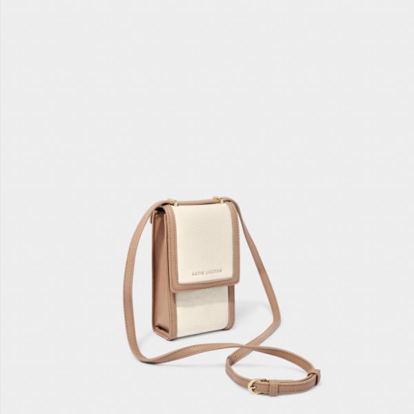Katie Loxton Amalfi mobile phone bag in white - Image 3
