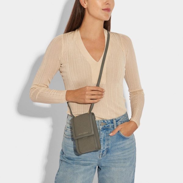 Katie Loxton Amalfi phone bag in khaki - Image 3