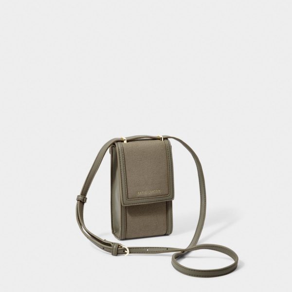 Katie Loxton Amalfi phone bag in khaki - Image 4