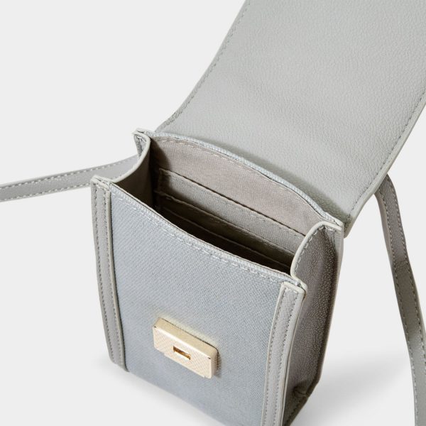Katie Loxton Amalfi phone bag in dusty blue - Image 2
