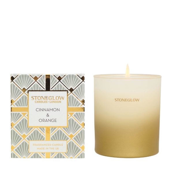 Stoneglow - Seasonal Collection - Cinnamon & Orange - Scented Candle - Boxed Tumbler