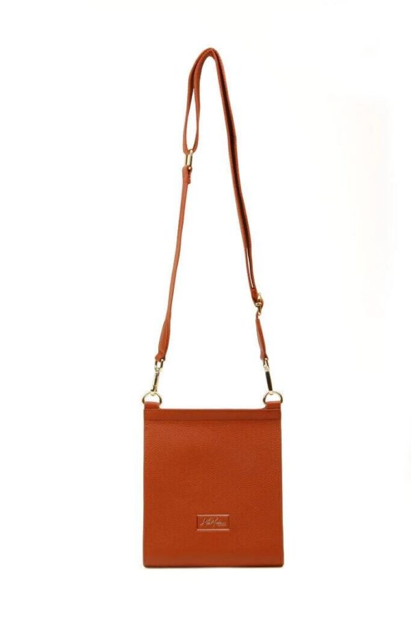 Alice Wheeler Bloomsbury Cross Body Bag Shoulder Bag Vegan Leather Tan colour