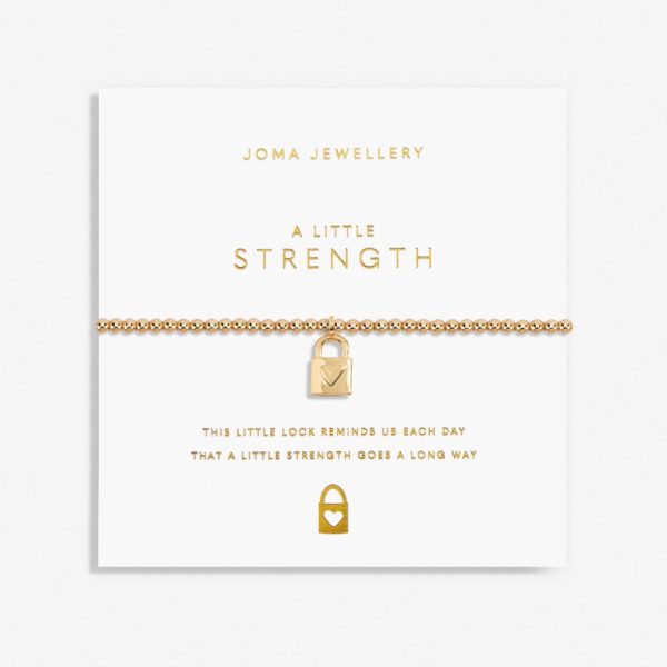 Joma Jewellery Gold a little Strength bracelet