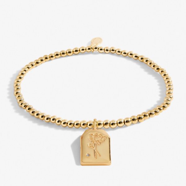 Joma Jewellery Gold a little Thank You bracelet - Image 2