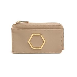 Alice Wheeler Bath Honeycomb Coin/Card Purse in Stone