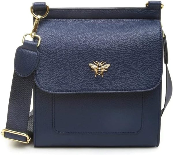 Alice Wheeler Bloomsbury Crossbody bag in Navy
