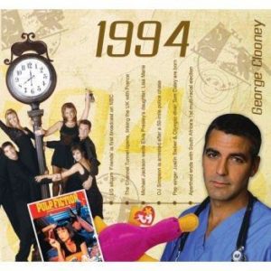 1994 Birthday Gift - CD & Birthday card (30th birthday)
