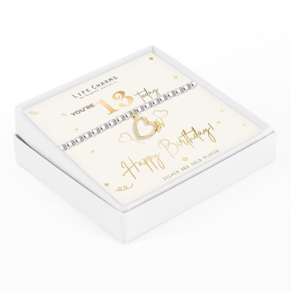 Life Charms Happy 13th Birthday bracelet