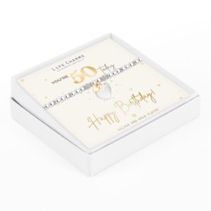 Life Charms Happy 50th Birthday bracelet