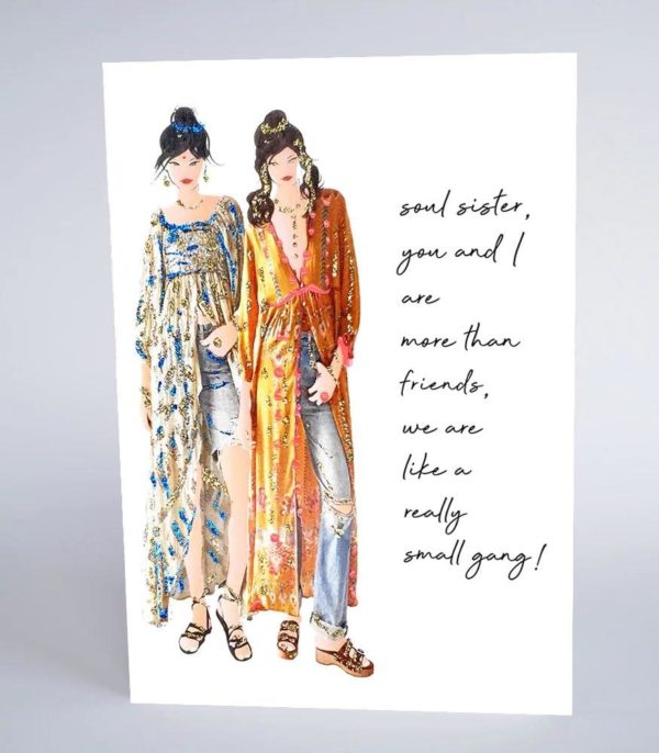 Five Dollar Shake Soul Sister birthday card