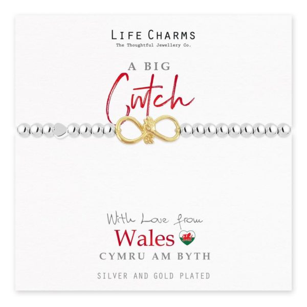 Life Charms With Love From Wales, a Big Cwtch bracelet