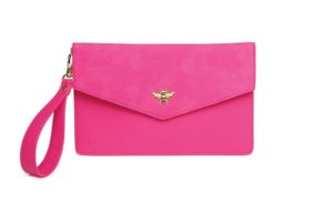 Alice Wheeler Chelsea clutch bag in hot pink